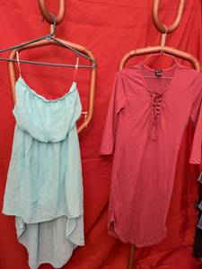lot 78 image: Poetry Clothing Womens Lot 2 Pieces Size M Sleeveless Dress Lace-Up dress