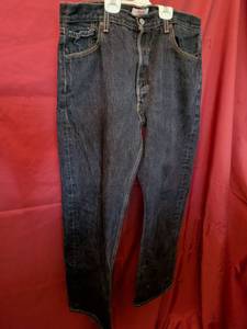 lot 92 image: Levis Original 501 Straight Leg Buttonfly Jeans W38 L32