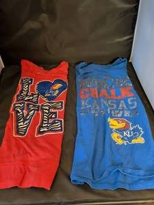 lot 95 image: 5th & Ocean Kansas Jayhawks KU Graphic T-Shirts , jayhawks sleep pants