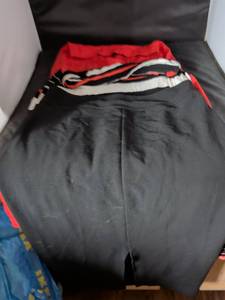 lot 113 image: Merona Mens Clothing Lot 2 Pairs Shorts Striped Black Red White XL