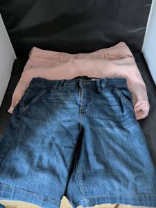 lot 119 image: Goddess Fit Womens Shorts Lot 2 Pairs Size 829 Denim Pink