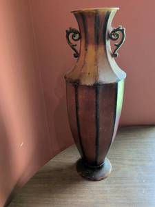 lot 287 image: Decorative Vase with Scroll Handles metal