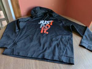 lot 294 image: Nike Just Do It Pullover Hoodie Black