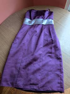 lot 304 image: Impression Bridal Purple Strapless Dress Size 10