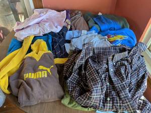 lot 311 image: Clothing Lot Bundle Multiple Items Puma hoodie shirts, sweatshirts