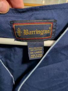 lot 3 image: Barrington shirts XL 65% Polyester 35% Cotton