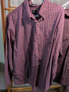lot 21 image: Arrow USA 1851 Mens Plaid Button-Up Shirt XL