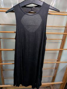 lot 44 image: Black Sleeveless Tank Top with Heart Cutout