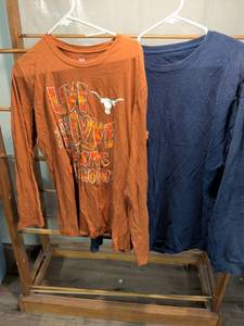 lot 79 image: KA Knights 2 Long Sleeve T-Shirts Orange Navy XLXG