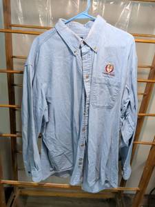 lot 101 image: Three Rivers Gypsum Supply Denim Button-Up Shirt XXL