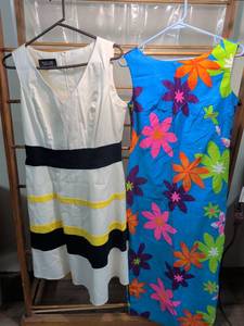 lot 114 image: Black Label by Evan-Picone Womens Dress Size 10 Sleeveless Colorblock
