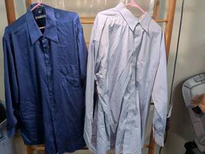 lot 118 image: Geoffrey Beene 2 Mens Button-Up Shirts Size 3435 and 36 Tall