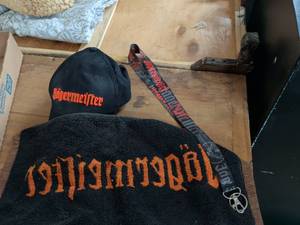lot 158 image: J�germeister Promotional Merchandise Lot Cap Blanket Lanyard
