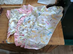 lot 180 image: Diorgyu Size 6 Kids Dragonfly Print Jacket with Pink Trim