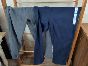 lot 196 image: JMS Just My Size EcoSmart Sweat Pants 2X 18W20W Navy Gray 2-Pack