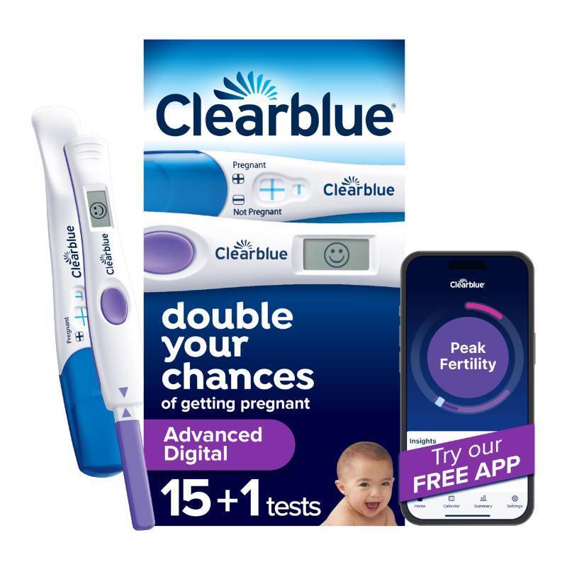 lot 73811 image: Clearblue Advanced Digital Ovulation Test Kit, 16 Count - Retail $30