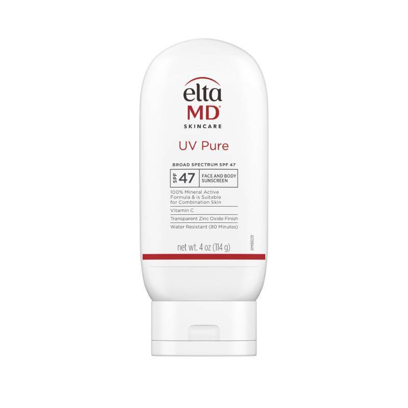 lot 73891 image: EltaMD UV Pure 100% Mineral Sunscreen, SPF 47 For Kids and Adults, 4 oz - Retail $43
