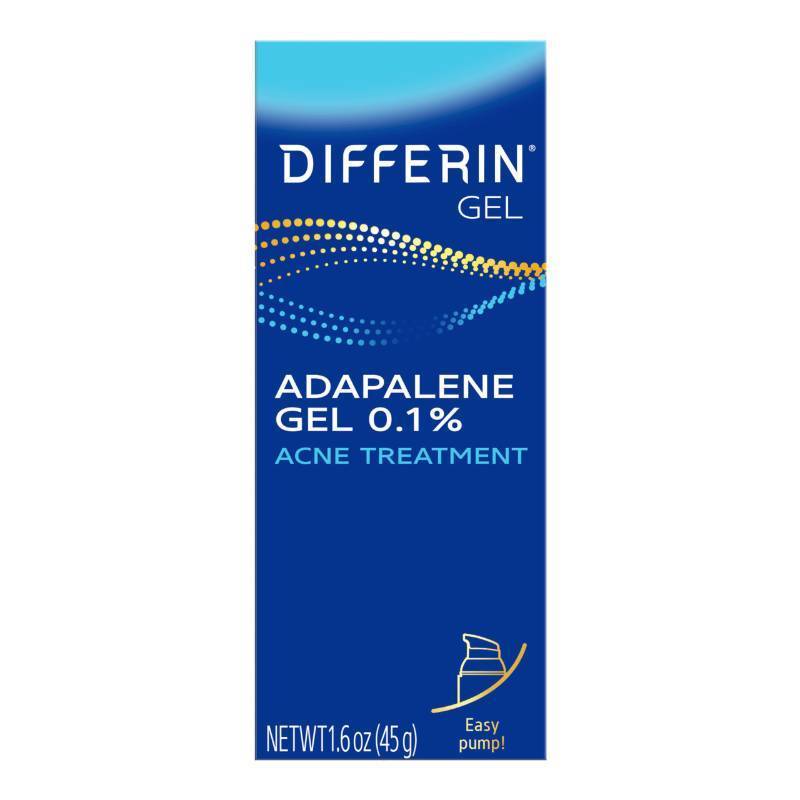 lot 73940 image: Differin Acne Retinoid Treatment Gel, 0.1% Adapalene, 45g Pump - Retail $24