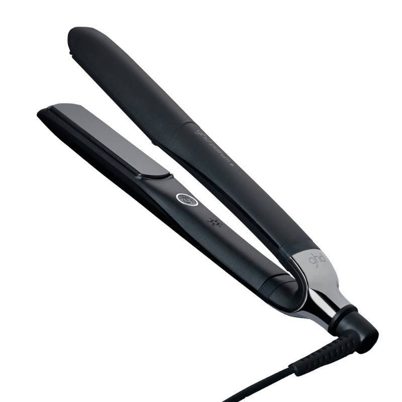 lot 64482 image: Platinum Styler 1 Flat Iron Hair Straightener, Professional Ceramic Hair Styling Tool for Stronger Hair, More Shine, & More Color Protection - Black - Retail $319
