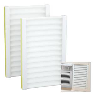 lot 39392 image: Window AC Insulation Foam Panels, Thermal Draft Seal w4 Pressure Strips - Retail $16