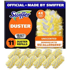 lot 39414 image: Swiffer Duster Multi-Surface Heavy Duty Refills - Unscented - 11ct - Retail $15