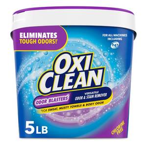 lot 39420 image: OxiClean Odor Blasters Versatile Odor and Stain Remover Powder, 5 lb - Retail $12