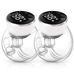 lot 39431 image: NaNaLazy Wearable Breast Pump Hands Free of Longer Battery Life & LED Display, Portable Electric Breast Pump with 3 Modes & 9 Levels & Low Noise, 24 mm Flange, 2 Pcs White - Retail $39
