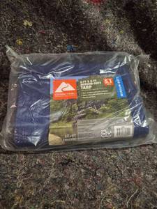 lot 3 image: Ozark Trail 6-Ft x 8-Ft Medium-Duty Tarp 5.1 Mils