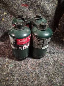 lot 15 image: Coleman All Purpose Propane Gas Cylinder 16 oz  4-Pack