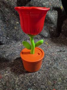 lot 33 image: Red Tulip Flower Bubble Machine