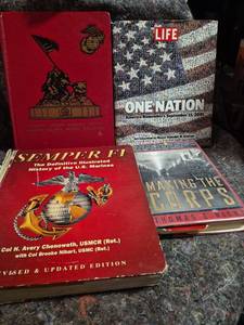 lot 67 image: 4 Books Semper Fi, One Nation, Making the Corps, Parris Island Marines