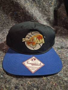lot 75 image: Space Jam Snapback Cap Black Blue Basketball Logo