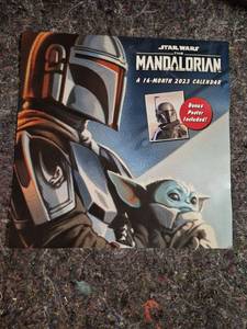 lot 100 image: Star Wars The Mandalorian 16-Month 2023 Calendar with Bonus Poster