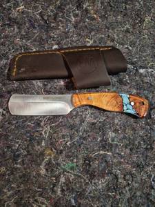 lot 101 image: Whiskey Ranch Folding Knife with Sheath