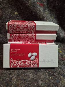 lot 108 image: Andr�s Milk Chocolate Almonds 6.5 oz 5-Pack.  Best Buy Date 7.2026 - Still taste fresh