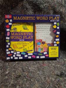 lot 204 image: T.S. Shure Magnetic Word Play Book & Kit 125 Expressive Word Magnets