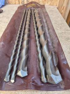 lot 309 image: Drill Master SDS Drill Bit Set Item 46755 6 Piece