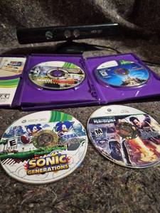 lot 417 image: Xbox 360 Games Lot Sonic Generations, Dead Rising, Kinect Disneyland Adventures, Cabelas North American Adventures