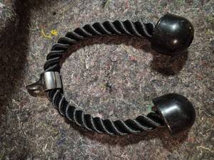 lot 421 image: Rope Cable Machine Attachment with Ball Handles