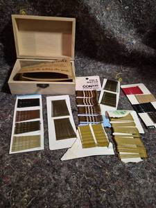 lot 439 image: Time Capsule Wooden Box with Hair Pins and Styling Accessories Set