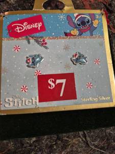 lot 440 image: Disney Stitch Sterling Silver Earrings $7