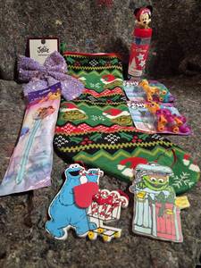 lot 560 image: Childrens Character Lot Justice Hair Barrette My Little Pony Disney Minifigures Socks