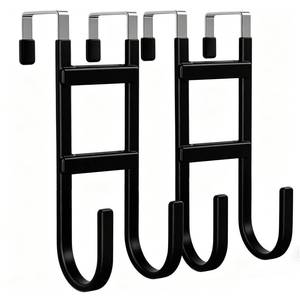 lot 1004 image: WLCSNG Over the Door Hooks 2-Pack Rubber Coated