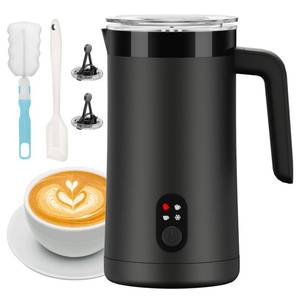 lot 1872 image: CookSwift Milk Frother, 13.5oz Large Capacity Electric Frother(Black)