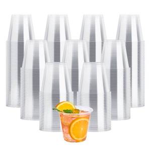 lot 1903 image: JOLLY CHEF 9 oz Plastic Cups, 600 Pack Clear Disposable Drinking Cups