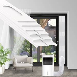 lot 1914 image: NWESTUN Portable Air Conditioner Sliding Door Vent Kit, 2024 New Upgrade Portable Air Conditioner Window Kit for Sliding Door, Max length 90inches, Ac Vent Kit for Exhaust Hose with 5.113cm Diameter