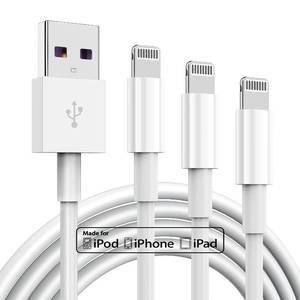 lot 2381 image: A 3 Pack Apple MFi Certified iPhone Charger Cable 6ft, Apple Lightning to USB Cable Cord 6 Foot, 2.4A Fast Charging,Apple Phone Long Chargers for iPhone 1413121111 Pro11 MaxXXSXRXS Max876