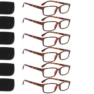 lot 2393 image: Kerecsen 6-Pack Reading Glasses Blue Light Blocking,Spring Hinge Readers for Men Women,Computer Eyeglasses (6 Tortoise, 0.5, multiplier_x)