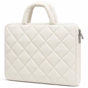lot 2407 image: RAINYEAR Puffy Laptop Sleeve Case for 15.6 Inch Laptop Computer PC, Beige