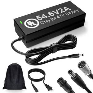 lot 2418 image: 48V Lithium Battery Charger �� UL Listed 54.6V 2A Electric Bike Fast Charger